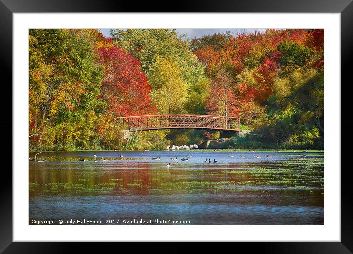 Fantasy Foliage Framed Mounted Print by Judy Hall-Folde