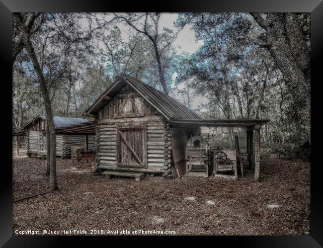 Tool Shed Framed Print by Judy Hall-Folde