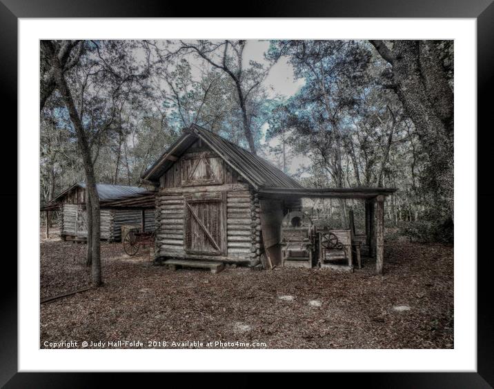 Tool Shed Framed Mounted Print by Judy Hall-Folde