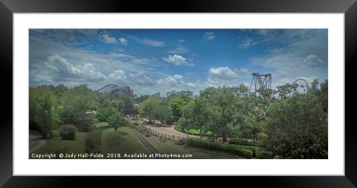 Fun in the Park Framed Mounted Print by Judy Hall-Folde
