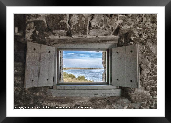 South View from Fort Matanzas Framed Mounted Print by Judy Hall-Folde