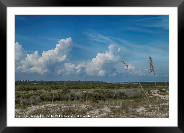 Looking Inland Framed Mounted Print by Judy Hall-Folde
