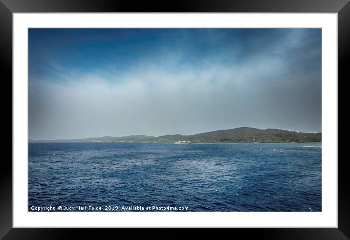 Roatan Rising Framed Mounted Print by Judy Hall-Folde