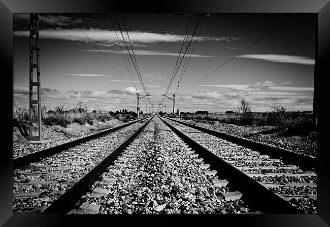 Across the lines Framed Print by Sean Needham