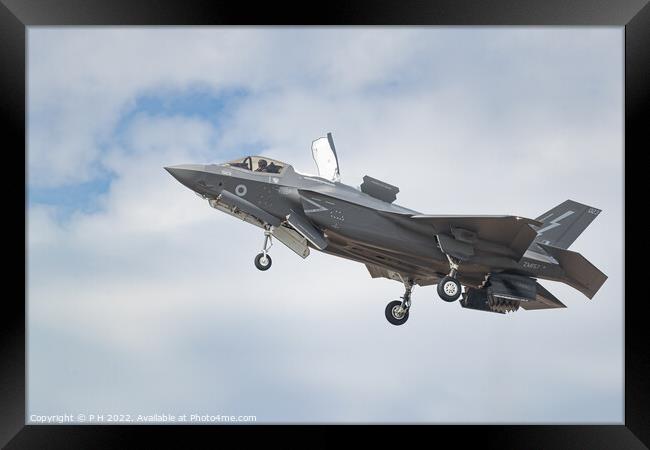 Stealth Fighter Framed Print by P H