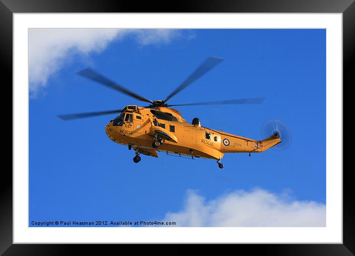 RAF Sea King Framed Mounted Print by P H