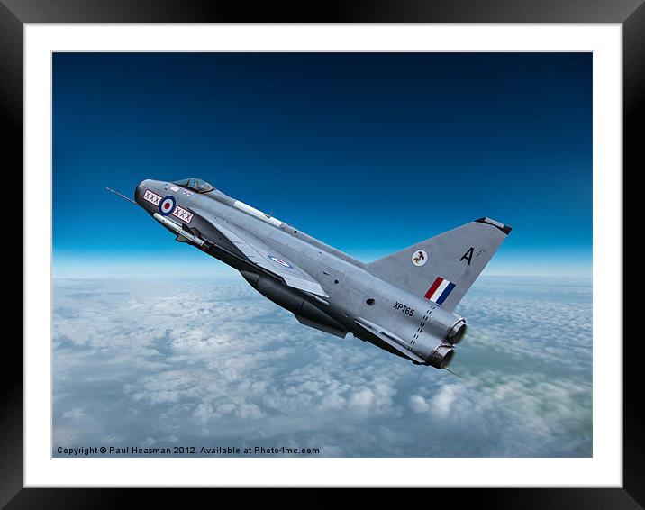 Lightning FL520 and climbing Framed Mounted Print by P H