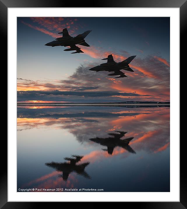 Tornado GR4 sunset Framed Mounted Print by P H