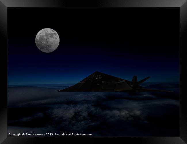 F117A Nighthawk Framed Print by P H