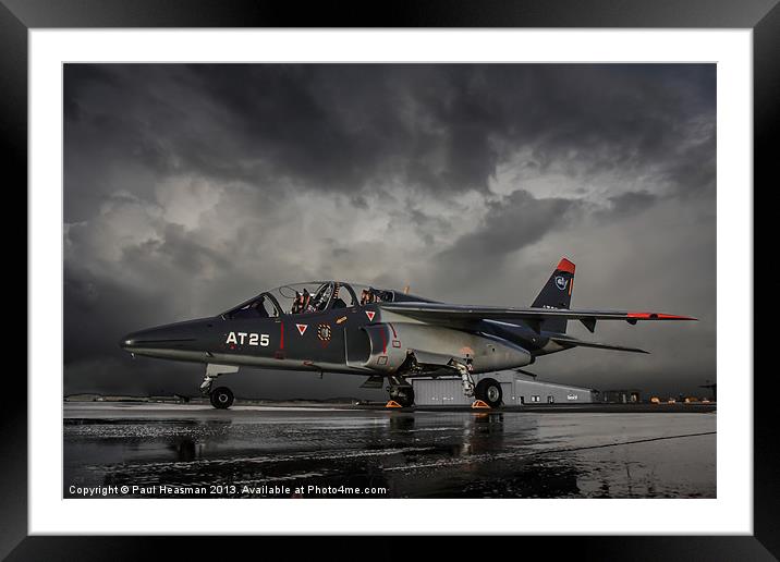 Alpha Jet Framed Mounted Print by P H