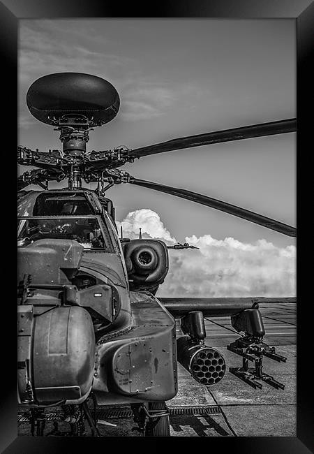 Apache Longbow Attack Helicopter Framed Print by P H