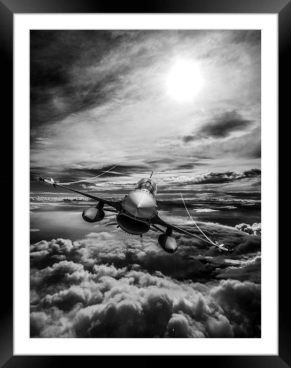 F-16 Fighting Falcon Framed Mounted Print by P H