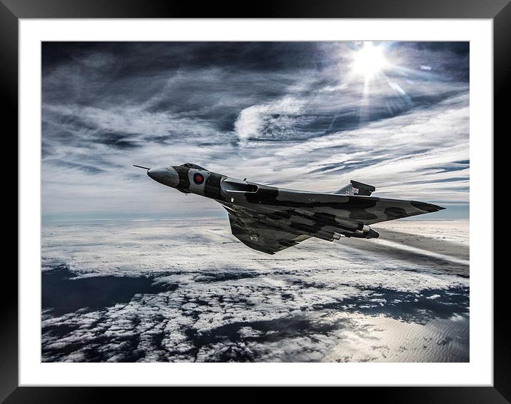 Vulcan Delta Bomber Framed Mounted Print by P H