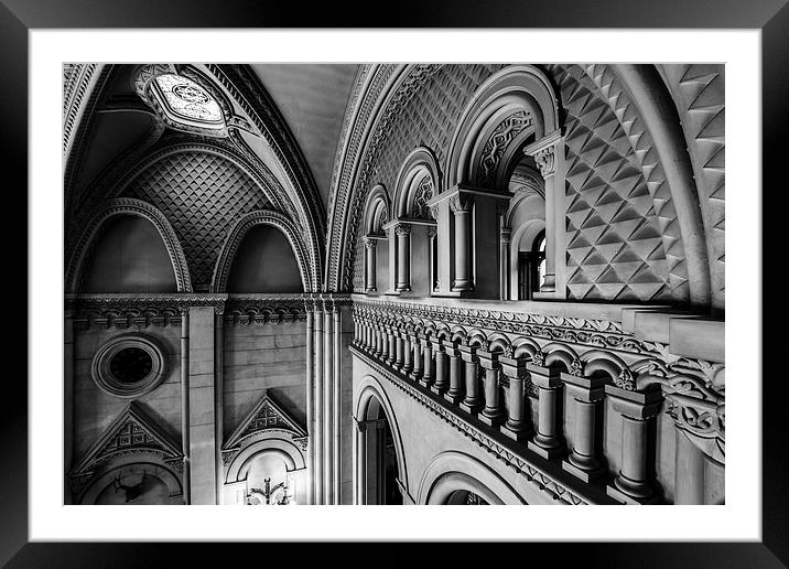 Castle Great Hall Framed Mounted Print by P H