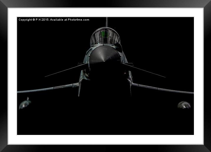  Eurofighter Typhoon Jet Framed Mounted Print by P H