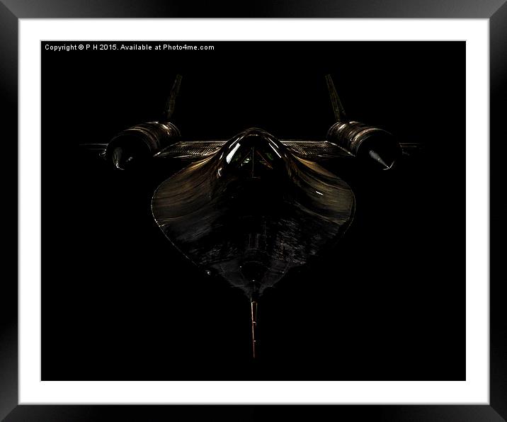  SR-71 Blackbird Framed Mounted Print by P H