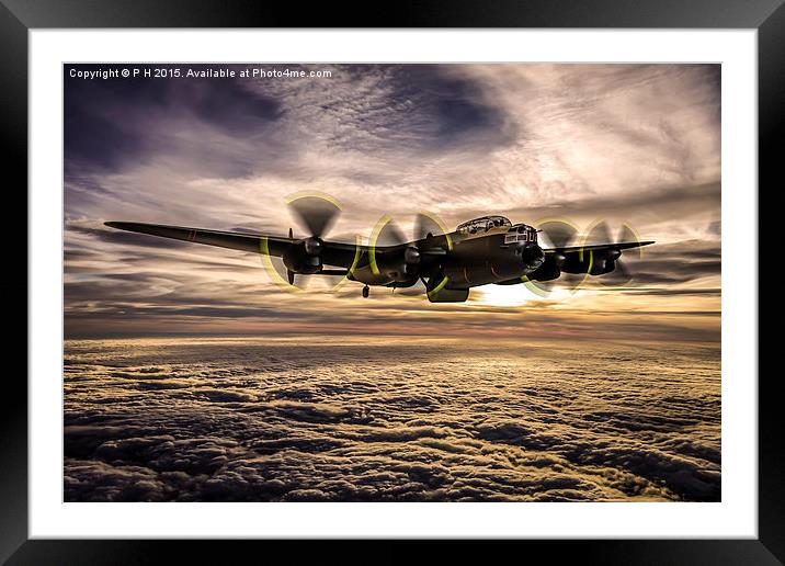  Dambuster Lancaster Framed Mounted Print by P H