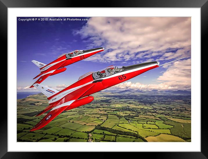 Folland Gnat Jet Framed Mounted Print by P H