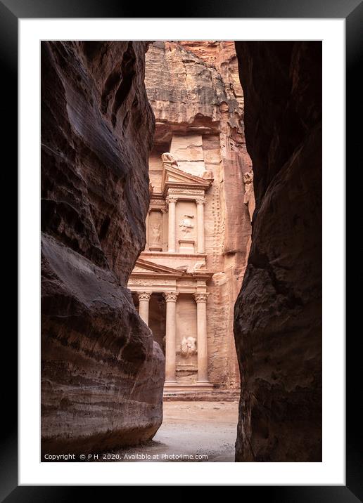 Petra Framed Mounted Print by P H