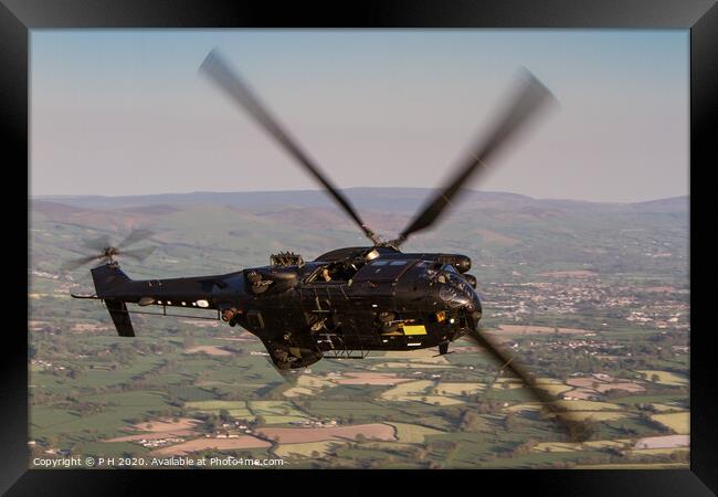 Helicopter breakaway Framed Print by P H