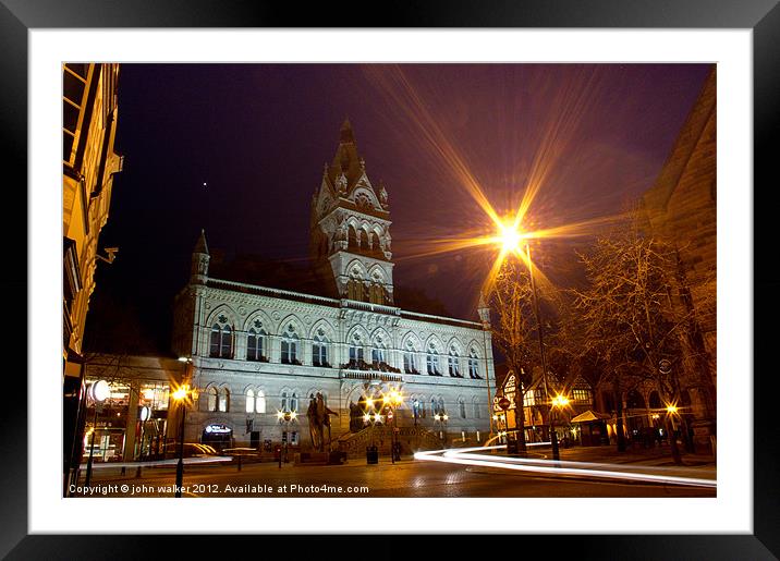 Chester Town Hall Framed Mounted Print by john walker