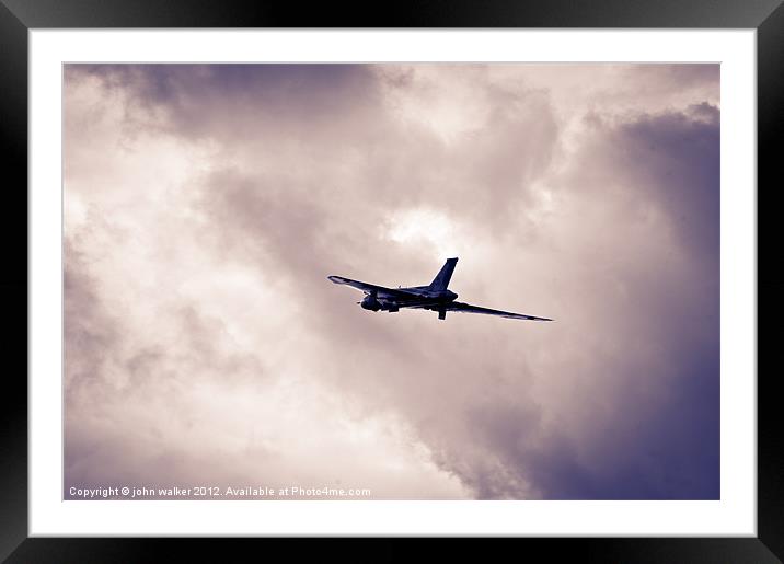 Vulcan Bomber Framed Mounted Print by john walker