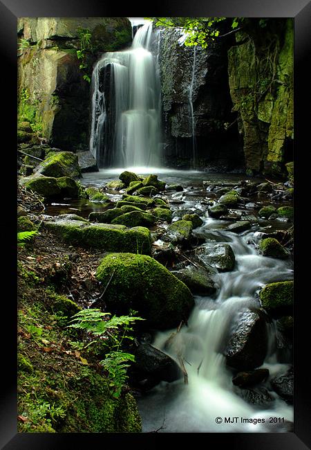 Lumsdale Falls Framed Print by Michael Topley