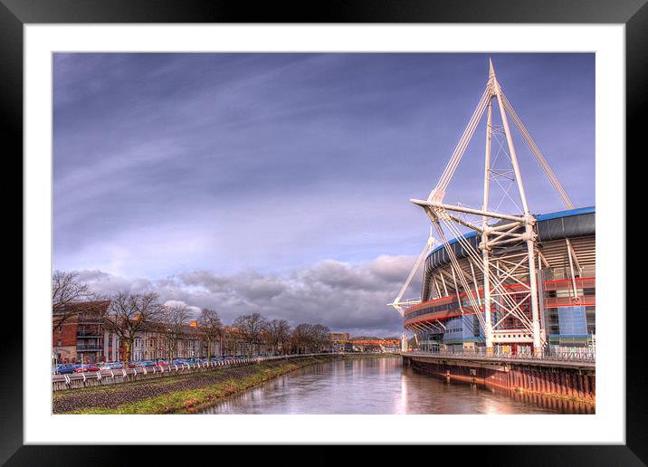Millennium Stadium, Cardiff Framed Mounted Print by Elaine Steed