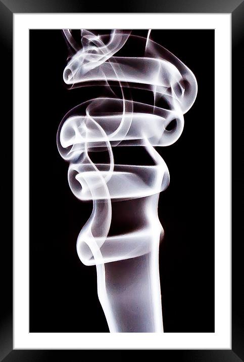 Smoke Art Framed Mounted Print by Andrew Ley