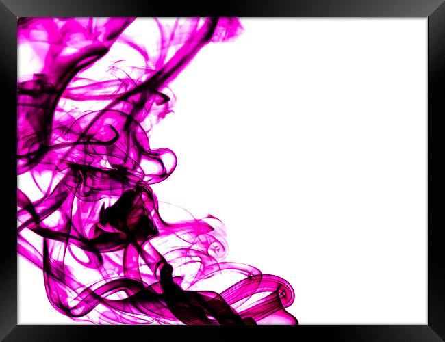 Purple Swirls Framed Print by Andrew Ley