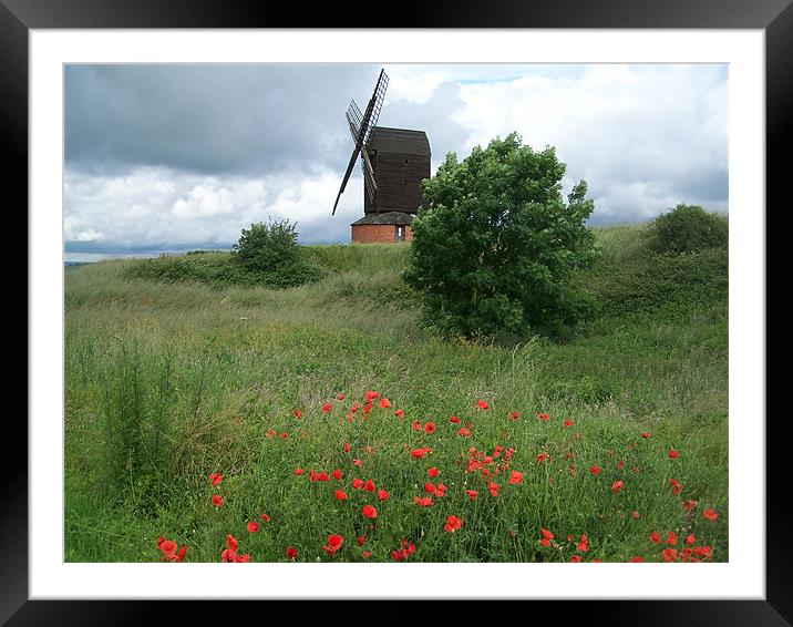 stormy mill Framed Mounted Print by carl blake