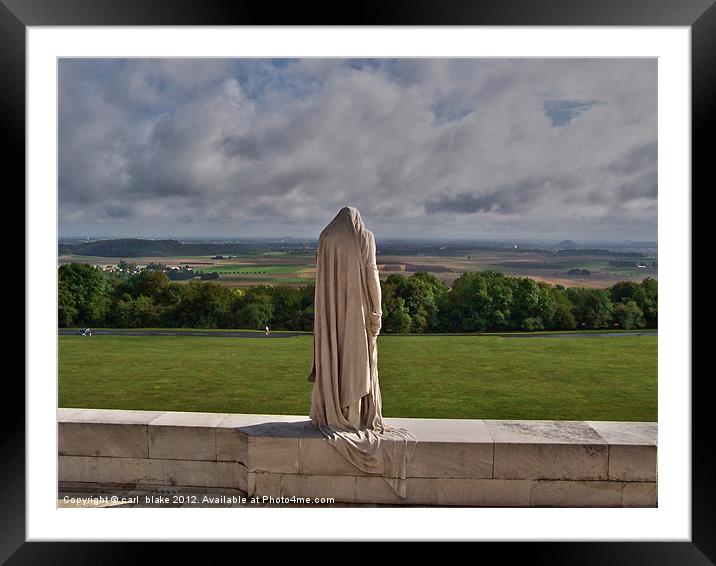 vimy ridge Framed Mounted Print by carl blake