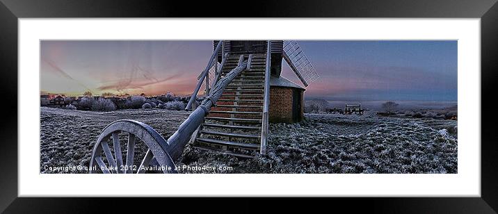 frosty day 3 Framed Mounted Print by carl blake