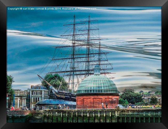  cutty sark Framed Print by carl blake