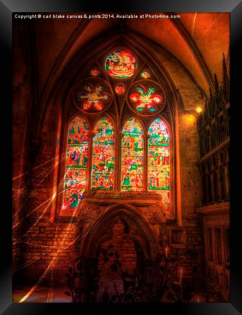  st frideswades church, oxford Framed Print by carl blake