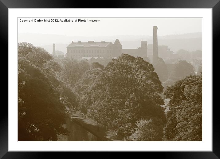 View from Five Rise Framed Mounted Print by nick hirst