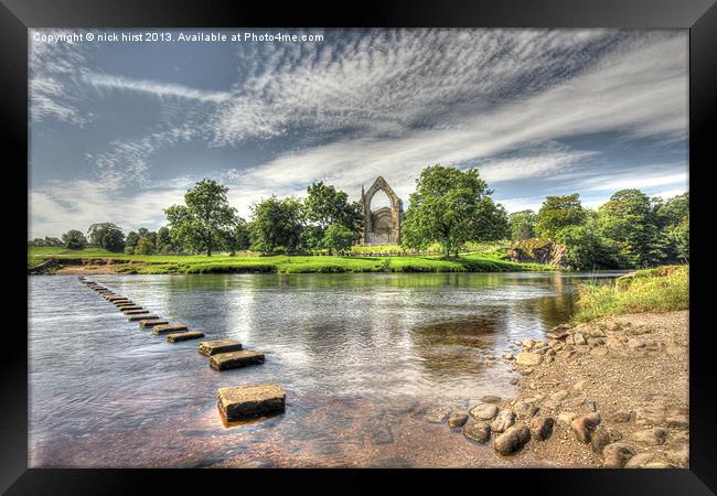 Bolton Abbey Framed Print by nick hirst