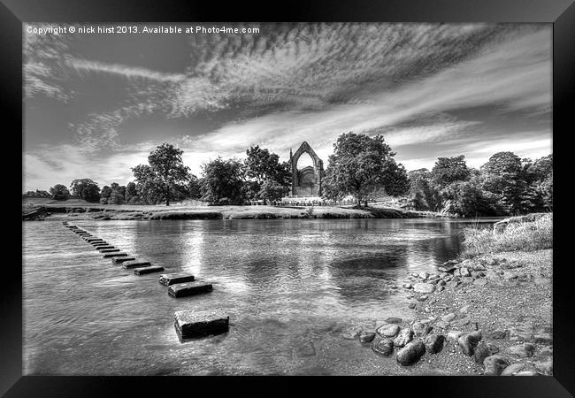 Bolton Abbey Framed Print by nick hirst
