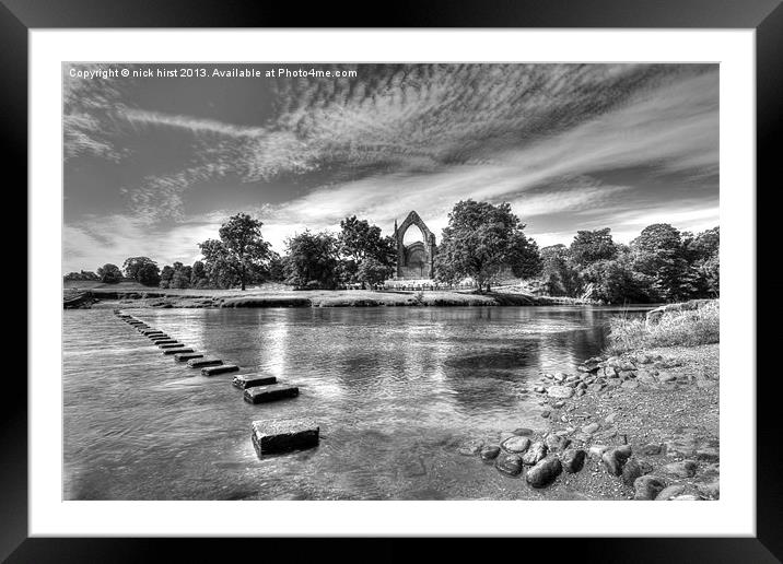 Bolton Abbey Framed Mounted Print by nick hirst
