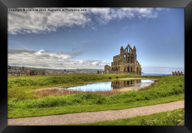 Whitby Abbey Framed Print by nick hirst