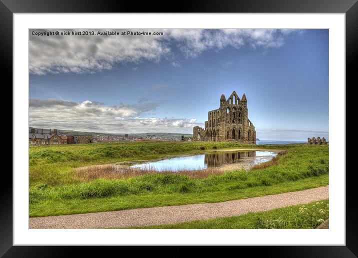 Whitby Abbey Framed Mounted Print by nick hirst