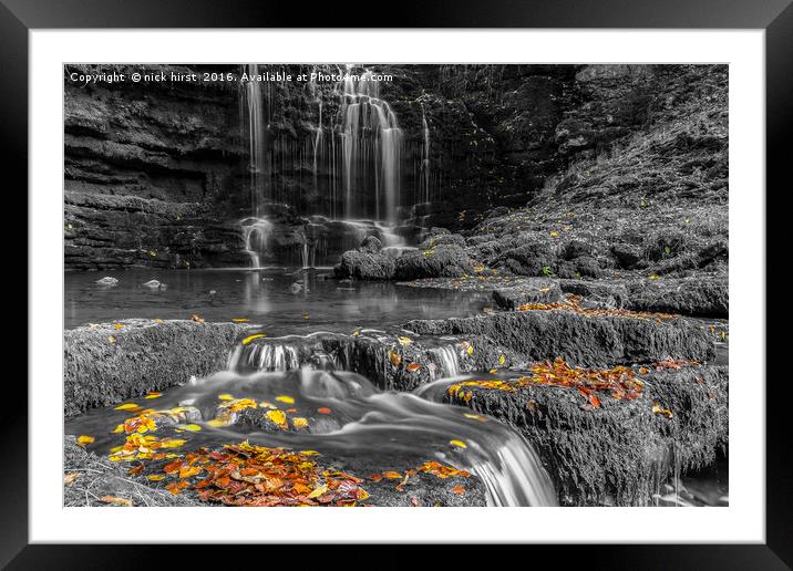 Scalebar Force Waterfall Framed Mounted Print by nick hirst
