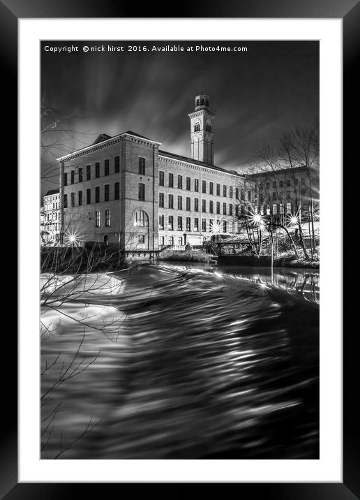 Salts Mill, Saltaire Framed Mounted Print by nick hirst