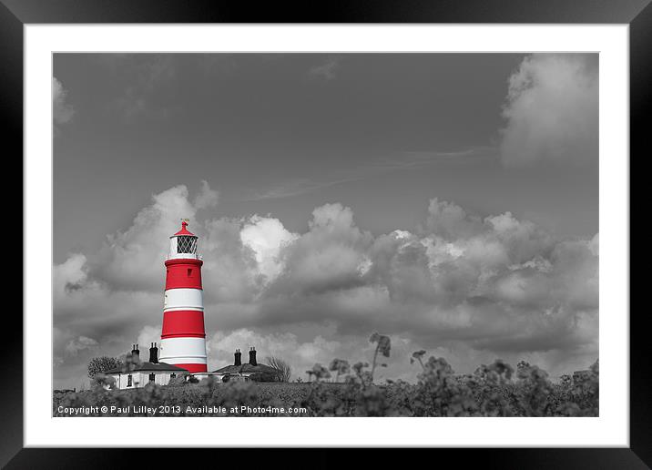 Happisburgh Lighthouse with a difference. Framed Mounted Print by Digitalshot Photography