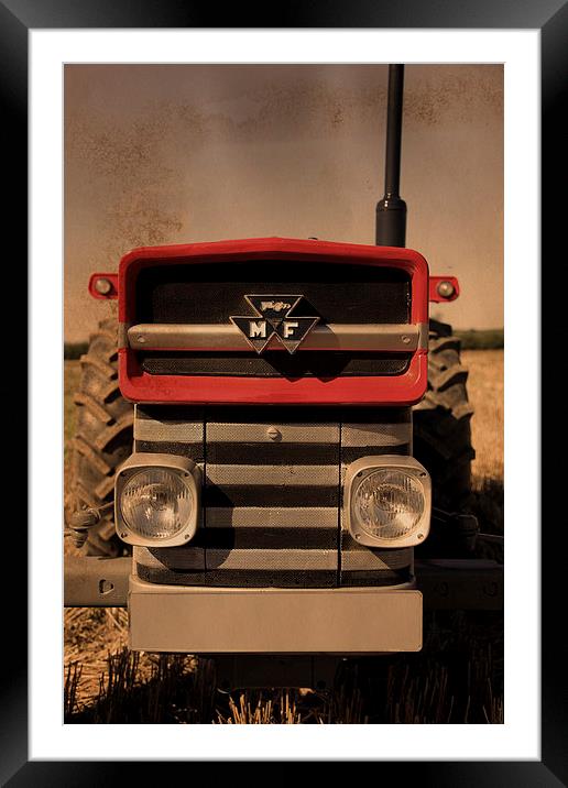 The Timeless Classic Tractor Framed Mounted Print by Digitalshot Photography