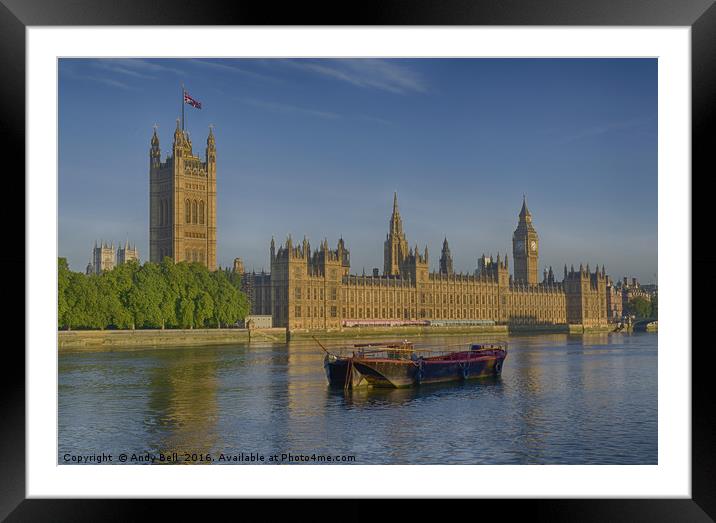 Palace of Westminster Framed Mounted Print by Andy Bell