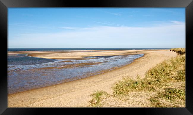 Burnham Overy View Framed Print by Fiona Geldard