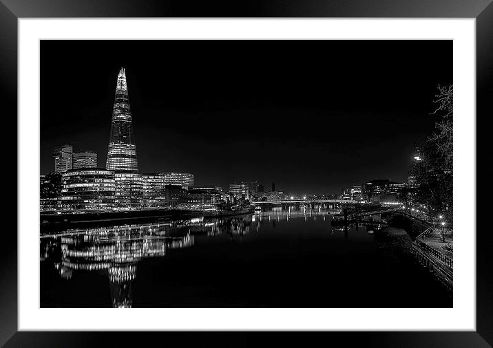The Shard iPhone case Framed Mounted Print by pixelviii Photography