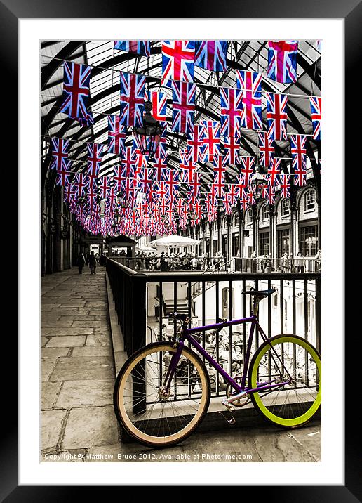 James's Bike Summer 2012 Framed Mounted Print by Matthew Bruce