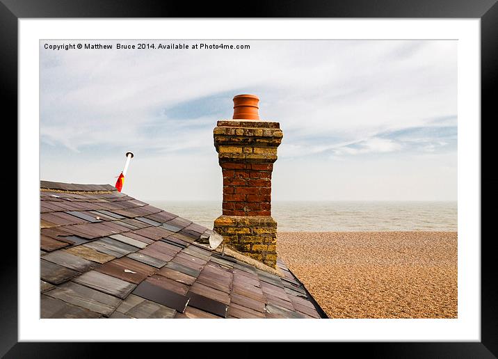 South Lookout, Aldeburgh Framed Mounted Print by Matthew Bruce